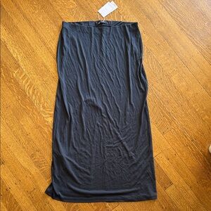 Mango Charcoal Maxi Skirt BNWT